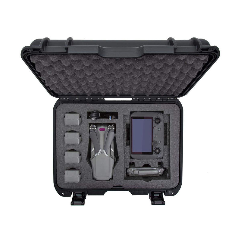 Nanuk Waterproof Hard Case 925 with Foam Insert for DJI Mavic 2 Pro|Zoom + Smart Controller, Crystalsky 5.5" or iPad - Black