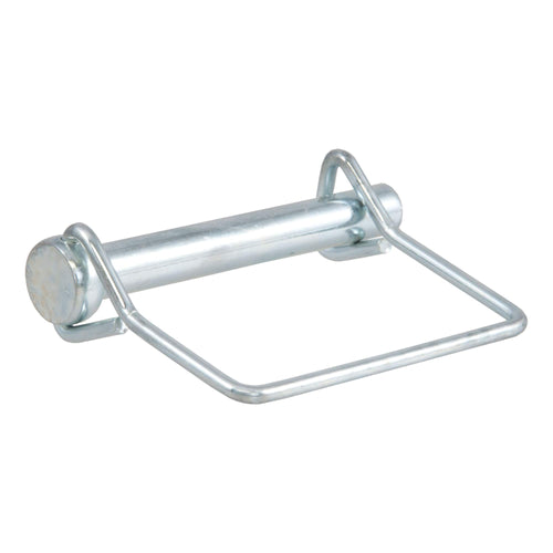 CURT Trailer Coupler Pin, 3/8-Inch Diameter x 2-3/4-Inch Long, Clear ZINC