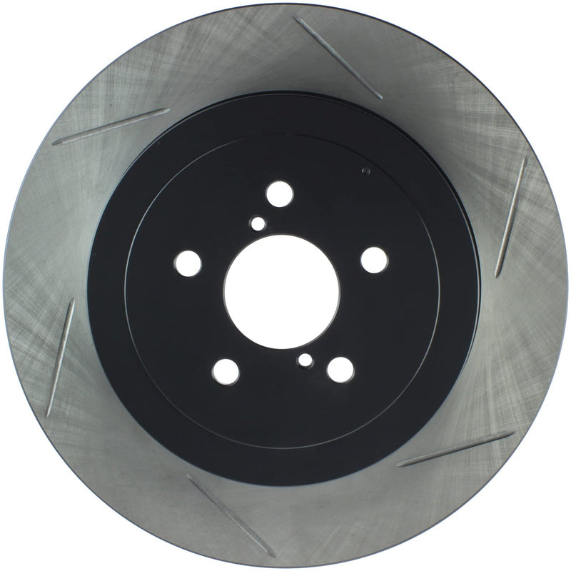 StopTech 04 STi Rear Left Slotted Rotor Power Slot