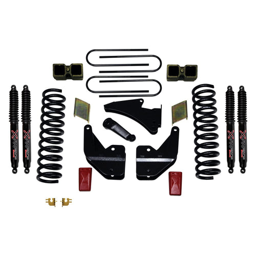 Skyjacker Suspension Lift Kit R13451K-B w/Shock Black MAX Shocks 3.5-4 in. Lift Incl. Front Coil Springs Rear Block And U-Bolts