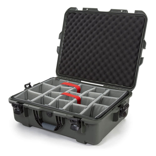 Waterproof Nanuk 945 Hard Case with Padded Dividers - Olive