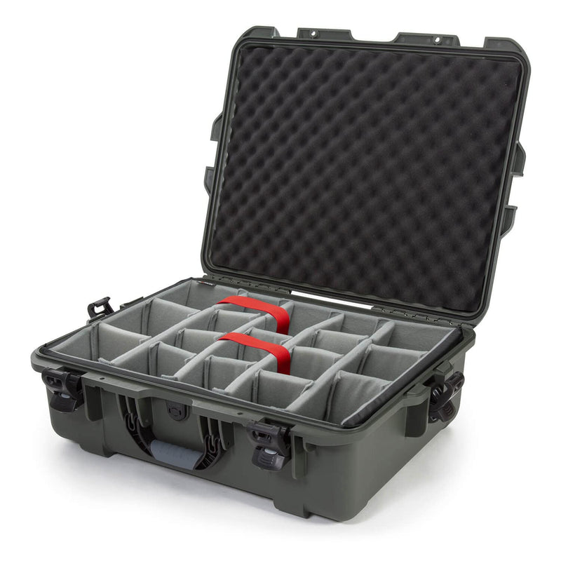 Waterproof Nanuk 945 Hard Case with Padded Dividers - Olive