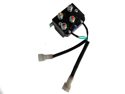 TrailFX Recovery Winch Solenoid Replacement fits W35B WS35B W45B WS45B Winches 12V 4 Leads Easy Install Black TrailFX WA026