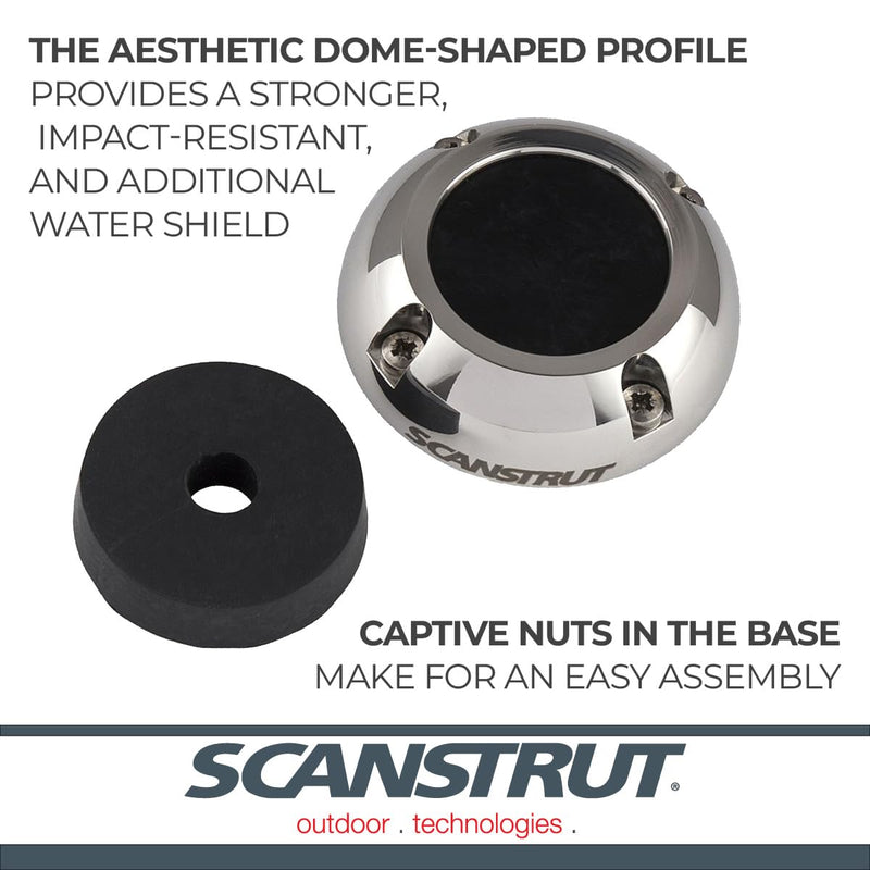Scanstrut Large DS40-S Cable Seal for Connectors Up to 40mm, Cables 12-15mm - Stainless Steel