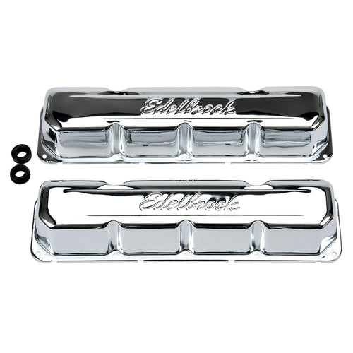 Signature Series Edelbrock Chrome Valve Covers - Set of 2