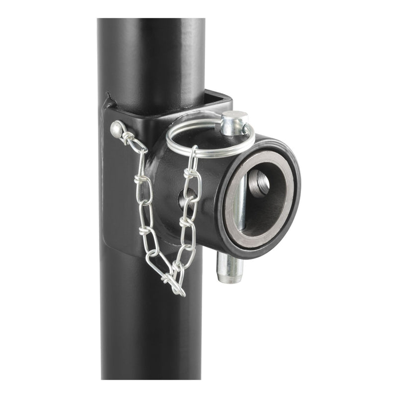 CURT Weld-On Pipe-Mount Trailer Jack, 3,000 lbs. Support Capacity, 10-3/4 Inches Vertical Travel