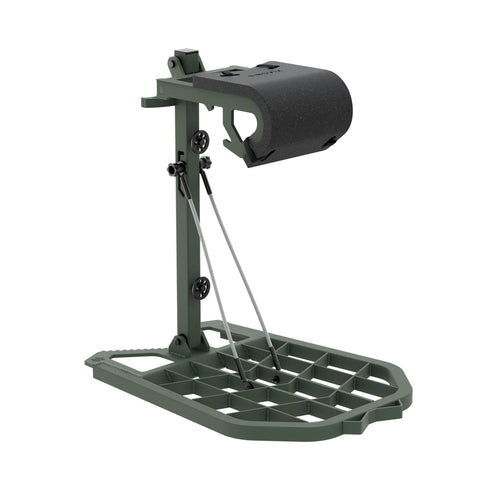 Raider NOVIX Hybrid Treestand - Lightweight All-Aluminum Construction - Mobile Hunting Setup - Use as a Traditional Platform or as a Quick Resting Spot - OD Green