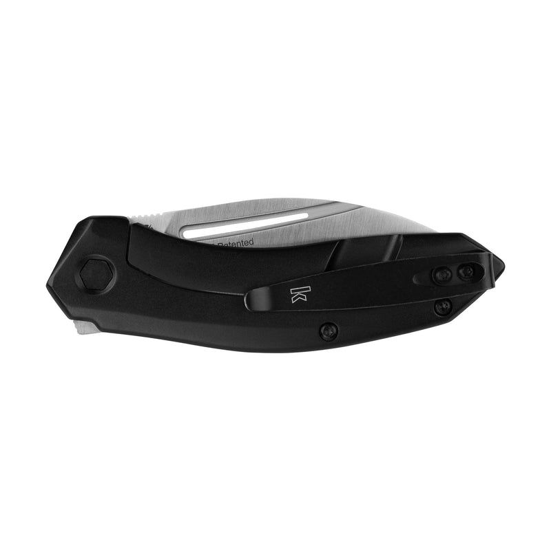 Kershaw Leaf Blade Turismo Pocket Knife 2.9 inch Blade, Assisted Opening Frame Lock, 5505, Black, 2.8 Ounce