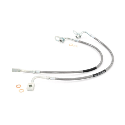 Rough Country Stainless Steel Front Brake Lines for Ram 1500 4WD (2019-2024)