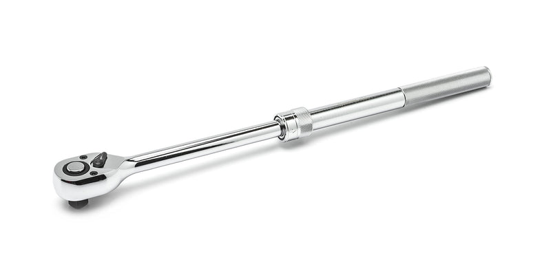 Crescent 72 Tooth 1/2" Drive Quick Release Extendable Teardrop Ratchet 12" - 17-1/2" - CRW12EXT , Black
