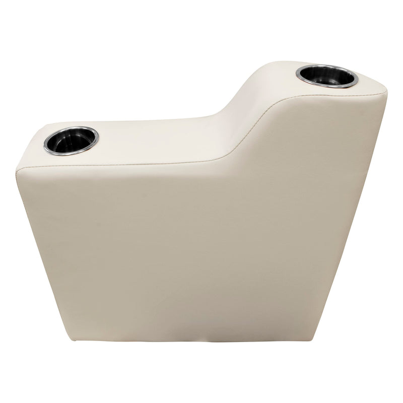 Premier Series Wise 3010-990 Right Radius Pontoon Arm Rest, Platinum