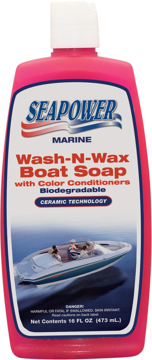 Marine Wash-N-Wax Seapower Boat Soap - Biodegradeable - 16 oz.