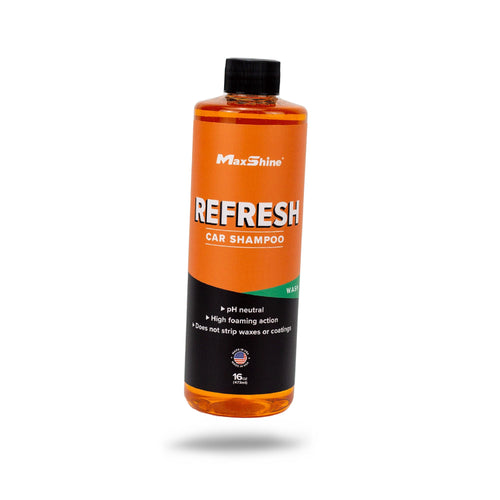 Maxshine REOZ16 Car Wash Shampoo, 16oz, White, Grape Scent | pH Neutral, Foaming, Biodegradable | Spot-Free, Streak-Free Finish, Safe for All Surfaces