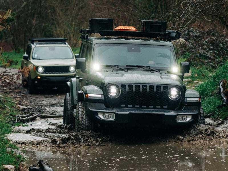 Slimline II Front Runner 1/2 Roof Rack Kit/Tall Compatible with Wrangler 4xe (2021-Current)