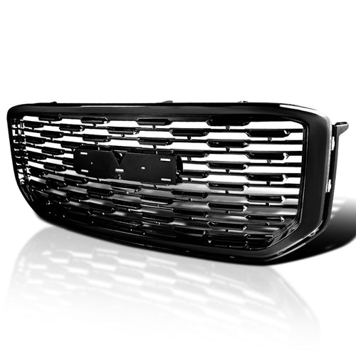 Denali Style Mesh Front Hood Grill Grille Spec-D Tuning Compatible with 2015-2020 GMC Yukon/Yukon XL