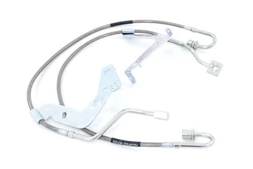 Rough Country Stainless Front Brake Lines for 2017-2022 Ford Super Duty - 89709