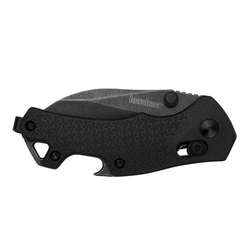 Kershaw Pocket Knife Craze, All-Black, 2.35 Inch Stainless Steel Reverse Tanto Blade, EDC with Manual Opening, Reversible Deep-Carry Pocketclip, Everyday Carry Pocket Knife for Men and Women