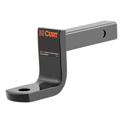 CURT 45022 Trailer Hitch Ball Mount Class 1, Fits 1-1/4-Inch Receiver, 2,000 lbs, 3/4-Inch Hole, 3-1/4-Inch Drop, 2-5/8-Inch Rise, Gloss Black Powder Coat
