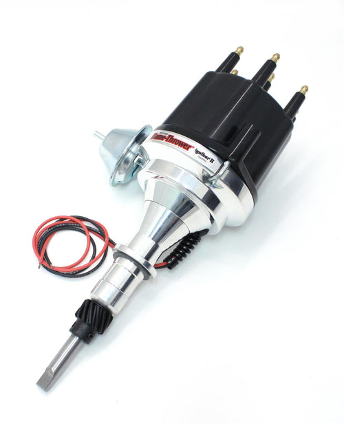 Billet Distributor Pertronix D106710 (GM L6 Vac Black Male Cap)