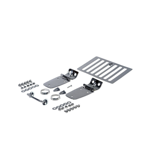 Hood Kit Rugged Ridge for Jeep Wrangler TJ | Stainless Steel, Stainless | 11101.03 | Fits 1998-2006 Jeep Wrangler TJ