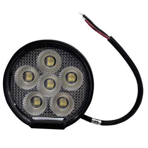 Race Sport Lighting 24-Watt Auxiliary Light Fit 3-inch Round IQ Series Auxiliary LED Flood Beam RS3IQ24WR