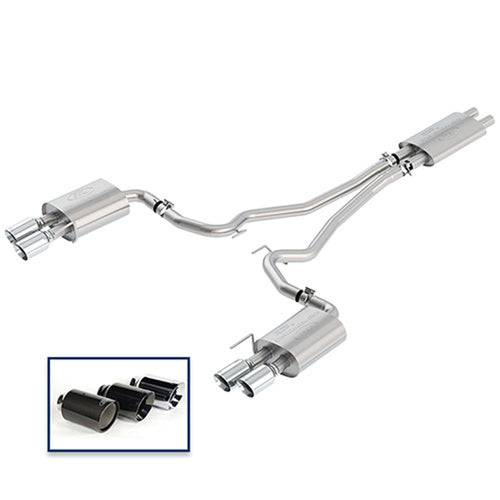 2018 Mustang Gt Ford Racing (M-5200-M8TCA) 5.0L Cat-Back Touring Exhaust System w/Chrome Tips