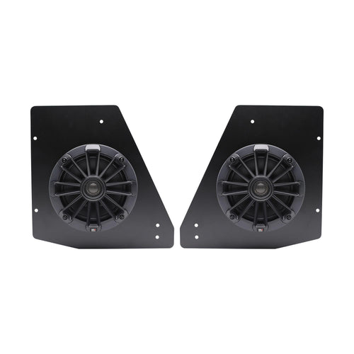 MB Quart Tuned Can-Am Defender Rear Speaker Kit 6.5-Inch Coaxial 2-Way Speakers with 0.75" Titanium Tweeters and Mounting Brackets, Black