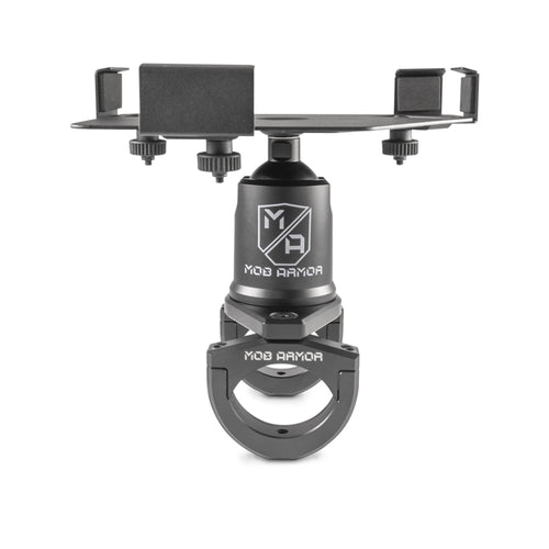 Mob Armor Maxx Tab Mount, Tablet Mount for 7''-13'' Tablets, Clamp Mount, Fits Tubes 1.5''-2.0'', Universal Design, Black
