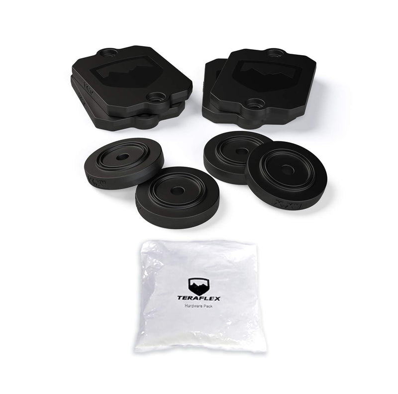 Teraflex 1959300 Suspension JL/JLU Bump Stop Spacer Kit (Front AND Rear)
