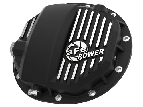 aFe POWER Rear Differential Cover Pro Series Black w/Machined Fins - #46-71120B - GM Silverado/Sierra 1500 14-23 (AAM 9.5/9.76)