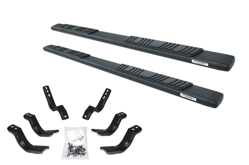 Go Rhino 5" OE Xtreme Low Profile Sidesteps & Brackets | Textured Black, Galvanized Steel | 685415587T | Fits 2015-2024 Ford F-150 Super Crew; 17-23 F-250/F-350 Crew Cab; 20-24 F-150 Raptor SuperCrew