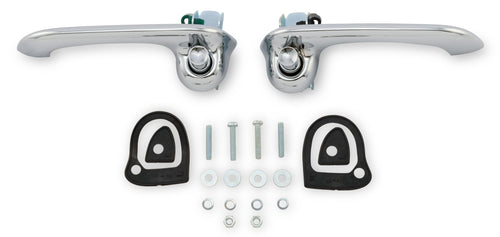 Scott Drake Chrome Show-Quality Door Handles Compatible with 1964-1966/1969-1970 Ford Mustang, C4DZ-6222404/5A
