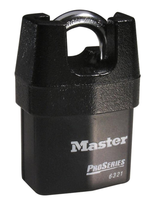Proseries Master Lock 2-1/8In (54Mm) Wide Shrouded Laminated Steel Rekeyable Pin Tumbler Padlock Keyed Alike