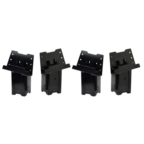 HME Multi-Use Platform Brackets High-Strength Durable Welded Construction 4 Pack - For Use With Hunting Blinds, Play Sets, Tree Houses