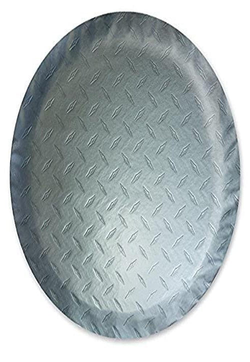 ADCO Silver Diamond Plated 9757 Steel Vinyl Spare Tire Cover J, (Fits 27" Diameter Wheel)