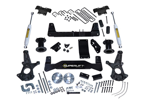 SUPERLIFT SUSPENSION RealTruck 6.5" Lift Kit | Complete Lift Kit with Strut Spacers & Rear Shadow Shocks | K160 | Fits 2014-2016 Chevrolet Silverado/GMC Sierra 1500 w/ Factory Cast Steel Arms