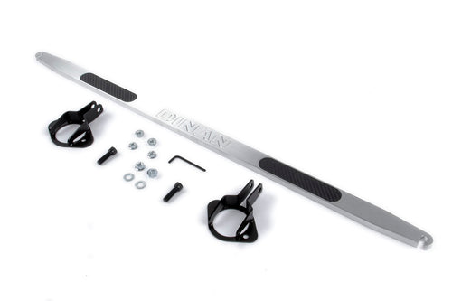 Dinan Rear Shock Tower Brace D180-0461 Brushed Aluminum with Carbon Fiber Inlays