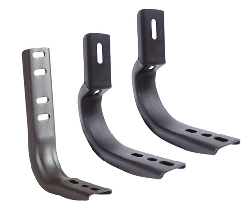 OE Xtreme Go Rhino Brackets | Mild Steel, Textured Black | 6843515 | Fits 2004 - 2015 Nissan Titan Crew/Extended Cab Pickup