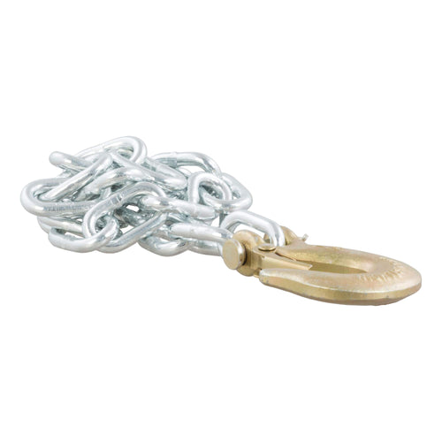 CURT 35-Inch Trailer Safety Chain with 1/4-In Clevis Snap Hook, 7,800 lbs Break Strength