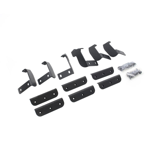 Dominator Xtreme D1 / D2 / D6 / DS/DSS/DT Brackets Go Rhino | Mild Steel, Textured Black | D64436TK | Fits 2022-2024 Toyota Tundra Crew Max/Double Cab Pickup; 2023-2024 Toyota Sequoia