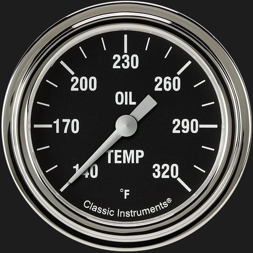 Hot Rod Classic Instruments HR328SLF 2 5/8" Oil Temperature Gauge