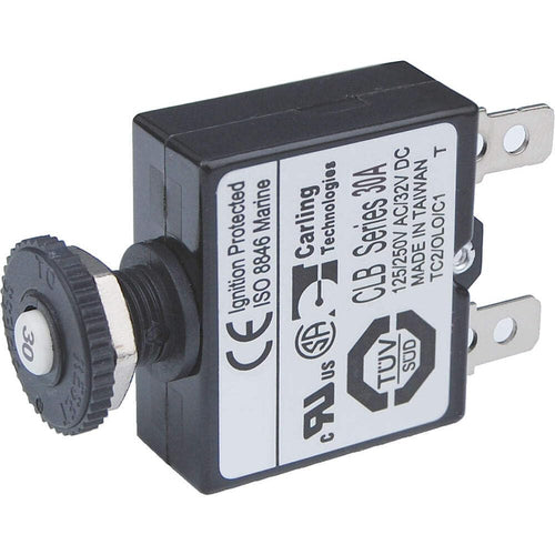 7059-BSS Blue Sea Circuit Breaker Push Button QC 30A (10EA)