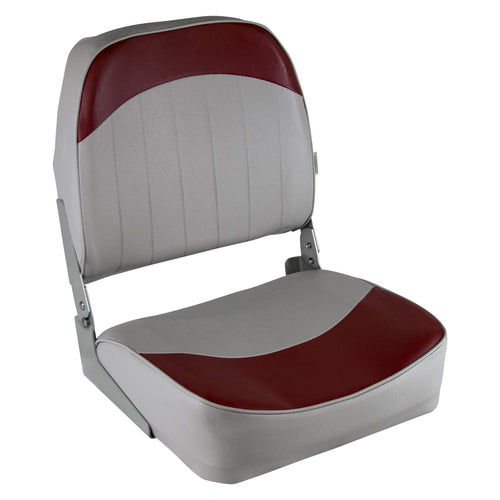 8WD734PLS-661 Wise Standard Low Back Boat Seat, Grey/Red