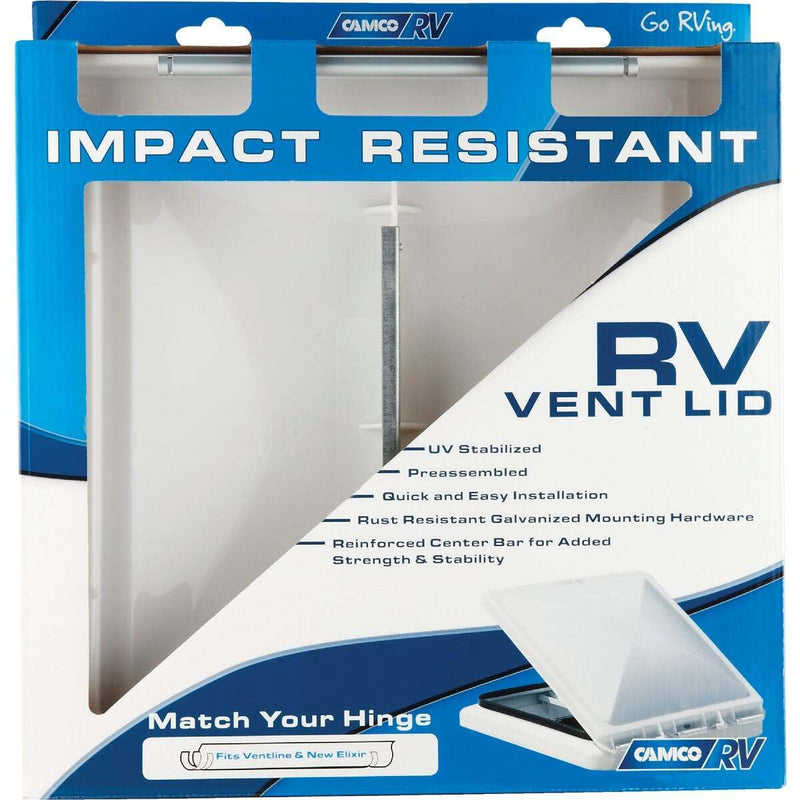 White Polypropylene Camco RV Vent Lid