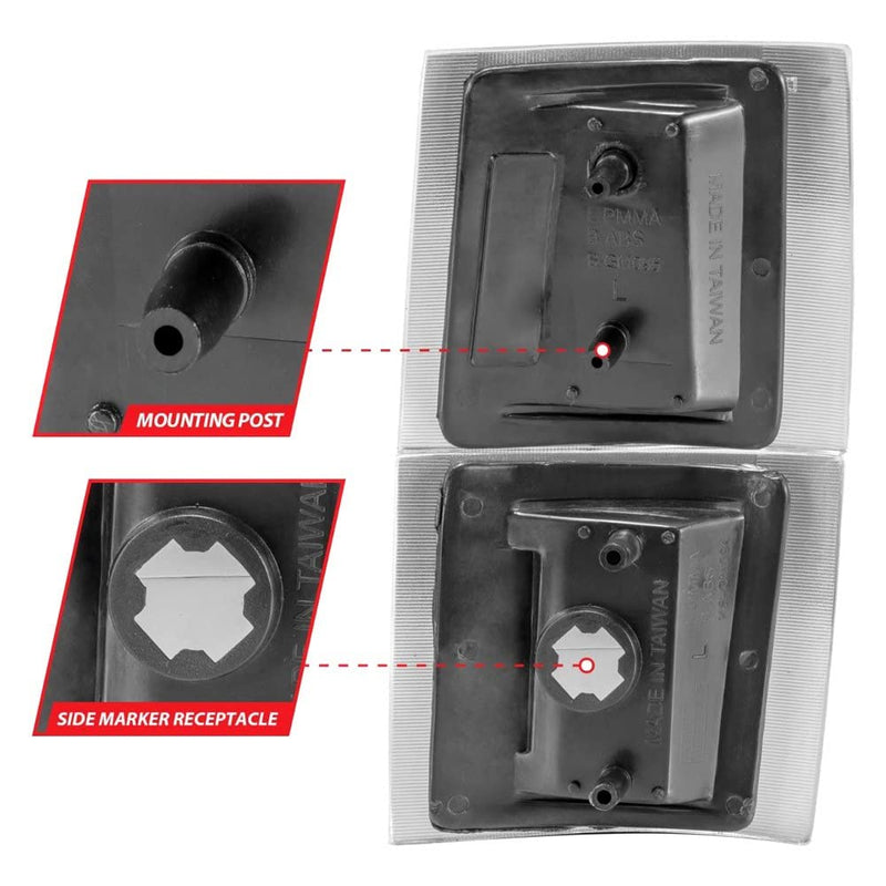 Black Crystal Anzo Turn Signal/Corner Lights