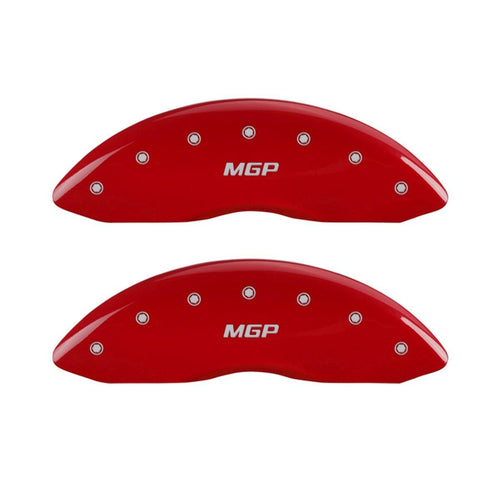 MGP Red Caliper Covers 42011FMGPRD - Engraved Front, Set of 2