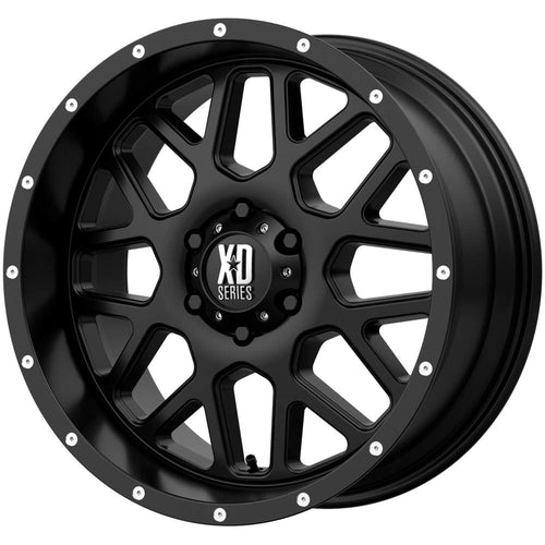 XD820 Grenade by KMC Wheels Satin Black Wheel (18x8"/5x114.3mm, +38mm offset)