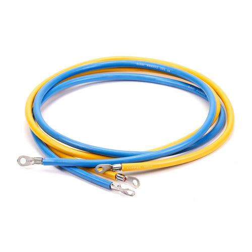 Power Cable, WARN 103045 Service Part - Blue/Yellow: 6 Gauge, 54" Length