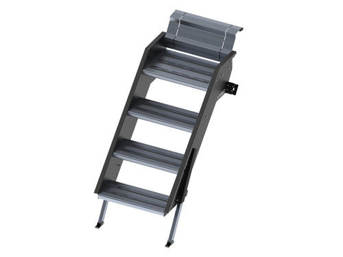 4-Step Narrow Adjustable RV Entry Stairs - Suburban RV Stow Away Steps, Secure and Convenient Stow Away Steps for Easy Access to Your RV; Lightweight and Durable Design with Safety in Mind (4105A)