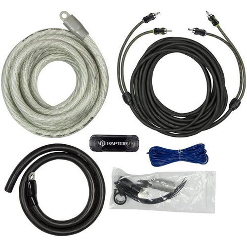 PRO Series RAPTOR by METRA Electronics 3800W 1/0 AWG AMP KIT with RCA Cable - R5A01